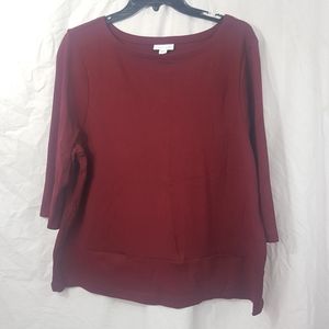 J.Jill NWOT Ponte Pocket Hem Top